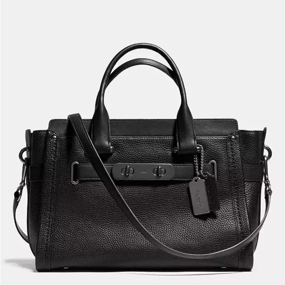 Black Leather Handbag